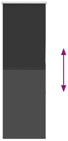 Persiana de enrolar 60x175 cm largura tecido 55,7 cm poliéster