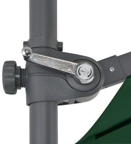 Guarda-sol de jardim com base portátil verde