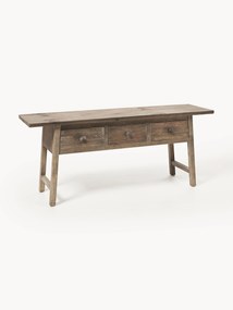 Pine Wood Console Table Camden with Drawers