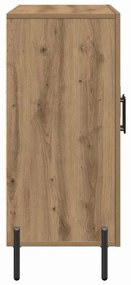 Buffet vidaXL Carvalho Artífice 90x34x80 cm Madeira de Engenharia