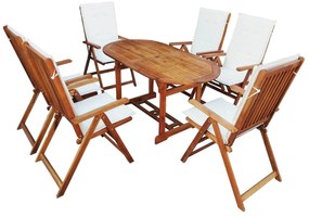 vidaXL Conjunto de móveis Castanho madeira