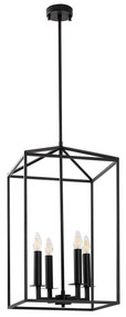 Candeeiro de Teto Till – Preto – 35 x 35 x 107 cm