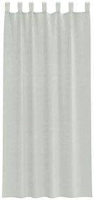 Cortinas de voile com laços 2 pcs cinzento-claro 140x245 cm