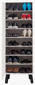 Sapateira Vegas – Branco/Preto – 50x135x38 cm