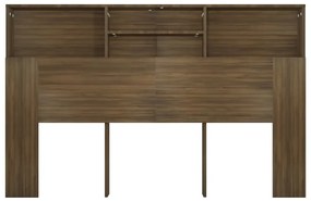 Armário de cabeceira 160x19x103,5 cm cor carvalho castanho