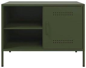 Móvel de TV 68x39x50,5 cm aço verde-azeitona