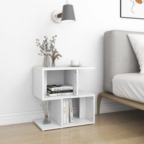 Mesa de cabeceira 50x30x51,5 cm derivados de madeira branco