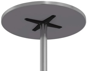 Mesa de bar com altura ajustável Ø59,5x70/109,5 cm alumínio