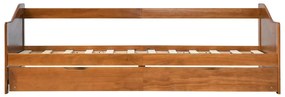 Estrutura sofá-cama de puxar 90x200 cm madeira pinho castanho