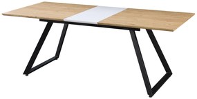 Mesa de Jantar BÉRGAMO – Extensível 160~200x90x75 cm – Base em Metal P