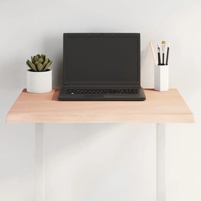 vidaXL Tampo de mesa c/ bordas vivas carvalho maciço não tratado