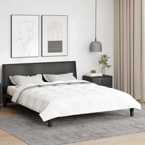 vidaXL Edredom de Inverno Branco 200 x 240 cm Poliéster pêssego 105gsm