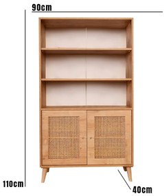 Estante Hazeran – Carvalho – 40x90x110 cm
