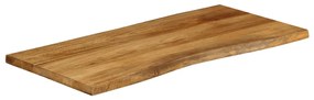 Tampo de mesa c/ borda viva 120x60x2,5 cm mangueira maciça