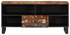 Móvel de TV 100x33x46 cm acácia maciça/derivados madeira