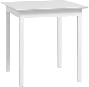 HOMCOM Mesa de Cozinha Mesa de Jantar Mesa Quadrada, design moderno, 75 cm x 75 cm x 76 cm, Branco | Aosom Portugal
