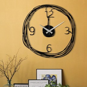 Relógio de Parede Decorativo Gergo – Preto – 48 x 48 cm