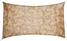 vidaXL Rede de camuflagem com saco de arrumação 506x279 cm areia