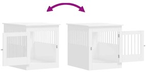 Móvel casota para cão 64,5x80x71 cm derivados de madeira branco