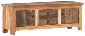 Móvel de TV 120x30x40 cm madeira acácia e recuperada maciças