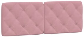 Cama com colchão 140x200 cm veludo rosa