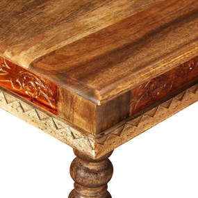 Mesa de centro madeiras mangueira/acácia maciças 110x60x38cm