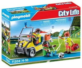 Playset de Veículos Playmobil 71204 Futebolista 42 Peças