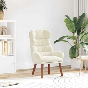 vidaXL Cadeira Relaxante Creme 69 x 74 x 93 cm Veludo