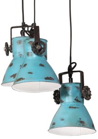 Candeeiro suspenso 25 W 30x30x100 cm E27 azul desgastado