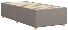 Estrutura cama sem colchão 90x200 cm tecido cinza-acastanhado