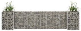 vidaXL Gabião em forma de H fio de aço 260x40x60 cm