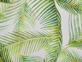 Conjunto de 2 capas verde e branco motivo tropical para cadeiras CINE Beliani