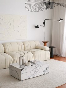 Sofá de 3 Lugares Soli – Branco – 267 cm x 74 cm x 89 cm
