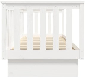 Espreguiçadeira sem colchão 75x190 cm branco