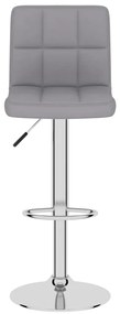 Bancos de bar 2 pcs tecido cinzento-claro
