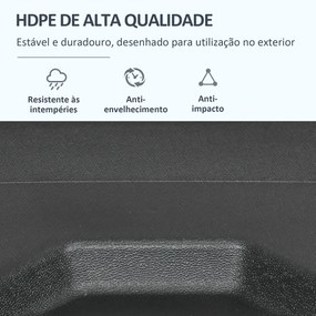 2 Pesos para Base de Chapéu de Sol Recarregáveis de Areia 110 kg ou Água 70 kg para Base Cruzada de Chapéu de Sol Cantilever para Jardim Varanda Exter