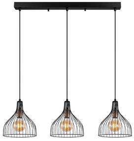 Candeeiro de Teto Cafu – Preto Antigo – 94 x 25 x 121 cm