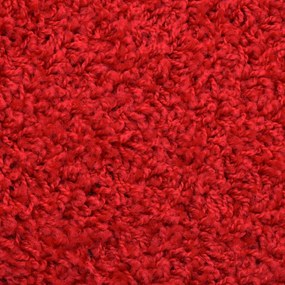 Tapetes de escadas 30 pcs 65x21x4 cm vermelho