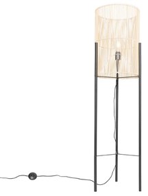 Candeeiro de pé escandinavo bambu - Natasja Rústico
