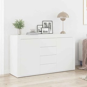 vidaXL Aparador Branco Branco Madeira 120 x 36 x 69 cm Armazenamento