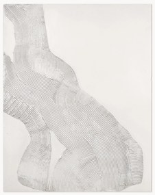 Quadro em tela pintado à mão White Sculpture 1