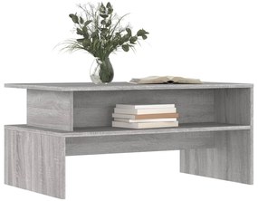 Mesa de centro 90x55x42,5 cm derivados de madeira cinza sonoma