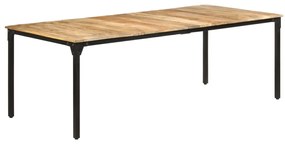 Mesa de jantar 220x100x76 cm madeira de mangueira áspera