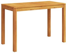 Mesa de jantar p/ jardim 110x55x75 cm madeira de acácia maciça