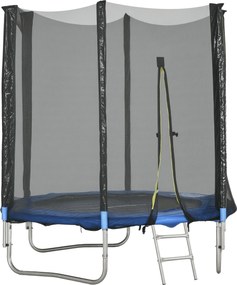 Trampolim de exterior com rede de segurança de Ø180 cm para crianças e adultos