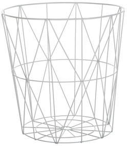 Mesa de apoio em metal ⌀ 40 cm branco LANARK Beliani