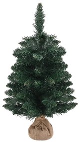 Árvore de Natal artificial com suporte 60 cm PVC verde