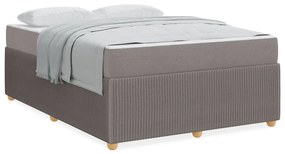 Estrutura da Cama Cinzento-acastanhado 140 x 200 cm tecido