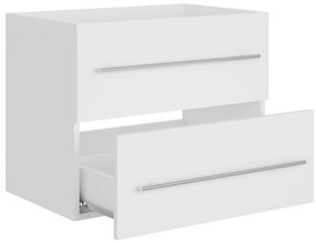 Armário lavatório 60x38,5x48 cm derivados de madeira branco