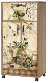 Armário Multiusos Kiler – Carvalho Sonoma – 60x116x36 cm